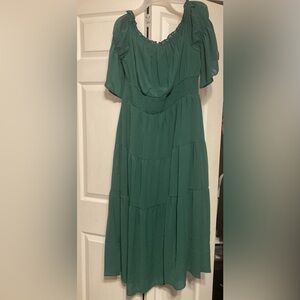 Scarlett Darkness Green Peasant Rennisance fair dress
